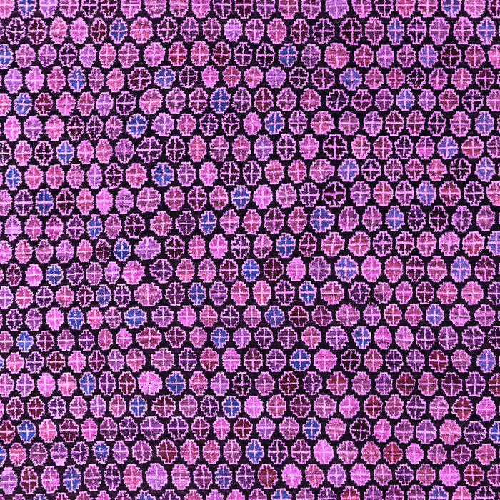 Machine Washable Abstract Purple Modern Area Rugs, wshabs4848pur
