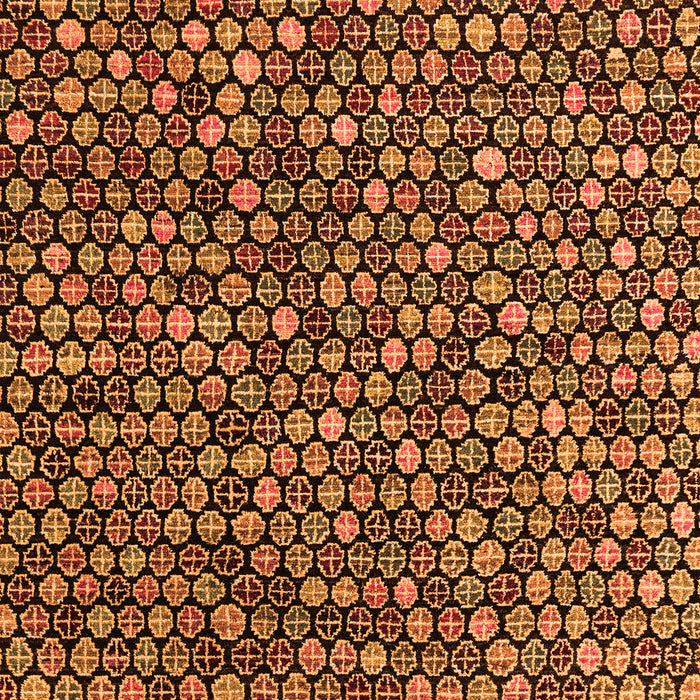 Abstract Orange Modern Rug, abs4848org