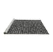 Sideview of Machine Washable Abstract Gray Modern Rug, wshabs4848gry