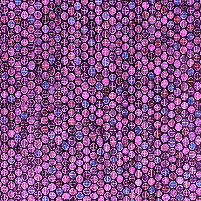 Square Abstract Purple Modern Rug, abs4848pur