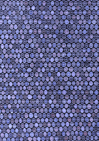 Abstract Blue Modern Rug, abs4848blu