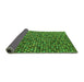 Sideview of Abstract Green Modern Rug, abs4848grn