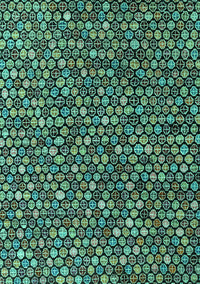 Abstract Turquoise Modern Rug, abs4848turq