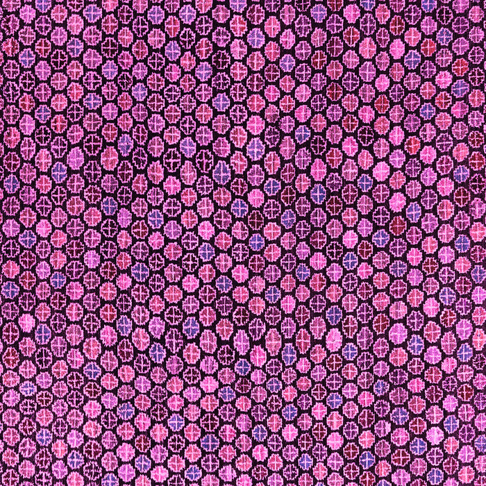 Square Machine Washable Abstract Pink Modern Rug, wshabs4848pnk