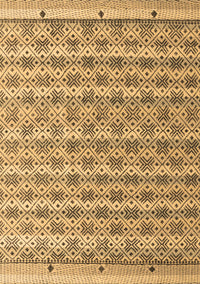 Abstract Brown Modern Rug, abs4849brn