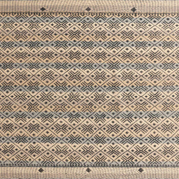 Square Machine Washable Abstract Brown Rug, wshabs4849