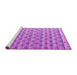 Sideview of Machine Washable Abstract Purple Modern Area Rugs, wshabs4849pur