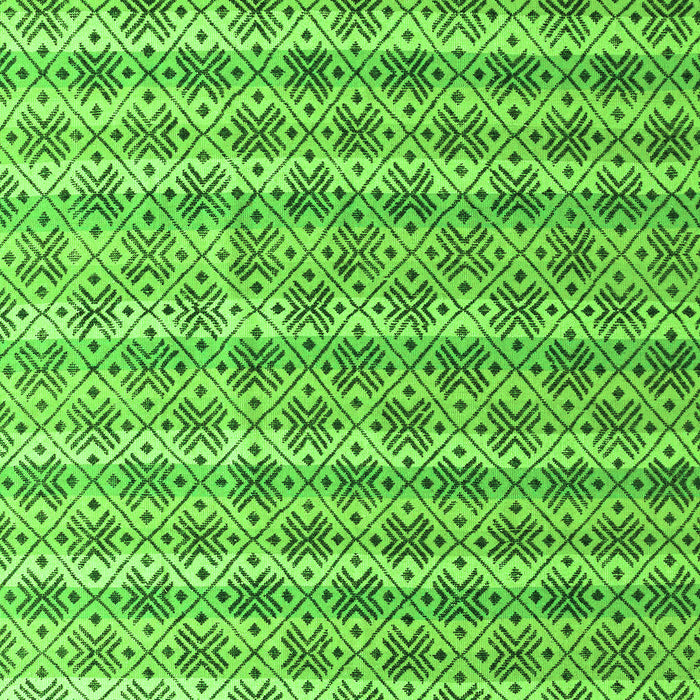 Machine Washable Abstract Green Modern Area Rugs, wshabs4849grn