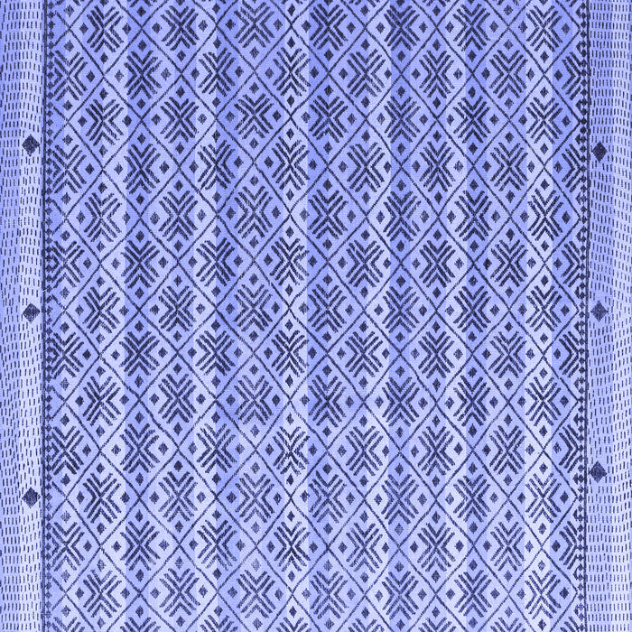 Square Abstract Blue Modern Rug, abs4849blu