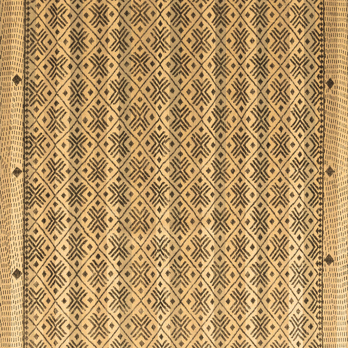 Square Abstract Brown Modern Rug, abs4849brn