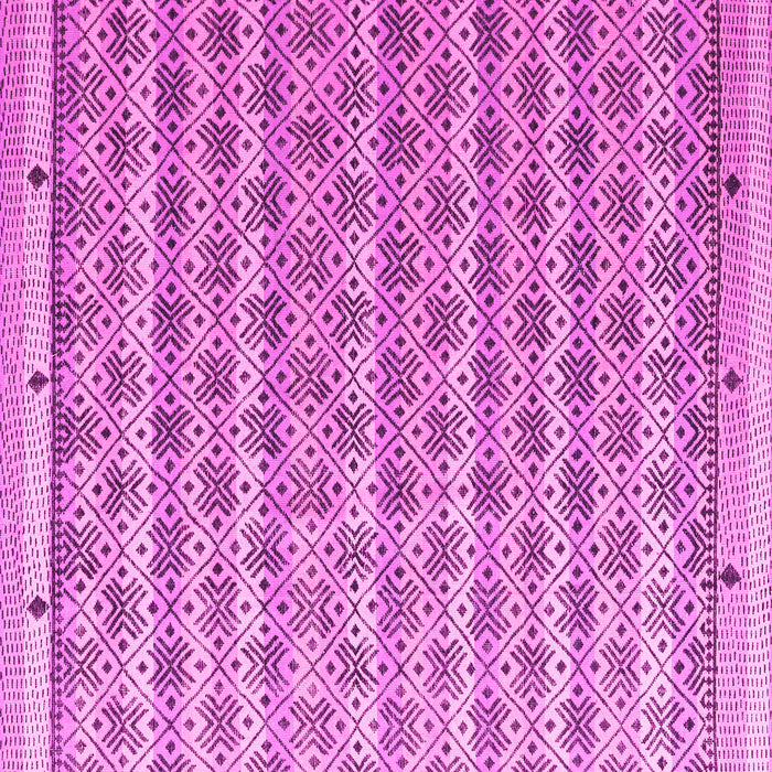 Square Machine Washable Abstract Pink Modern Rug, wshabs4849pnk