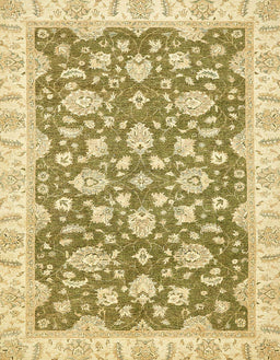 Abstract Mustard Yellow Oriental Rug, abs484