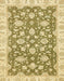 Abstract Mustard Yellow Oriental Rug, abs484