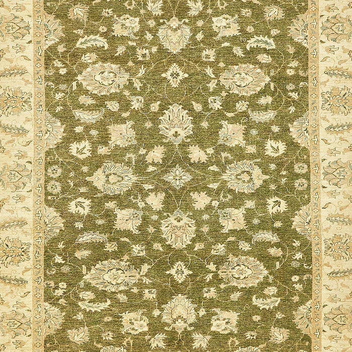 Abstract Mustard Yellow Oriental Rug, abs484