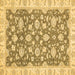 Square Machine Washable Oriental Brown Traditional Rug, wshabs484brn