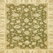 Square Abstract Mustard Yellow Oriental Rug, abs484