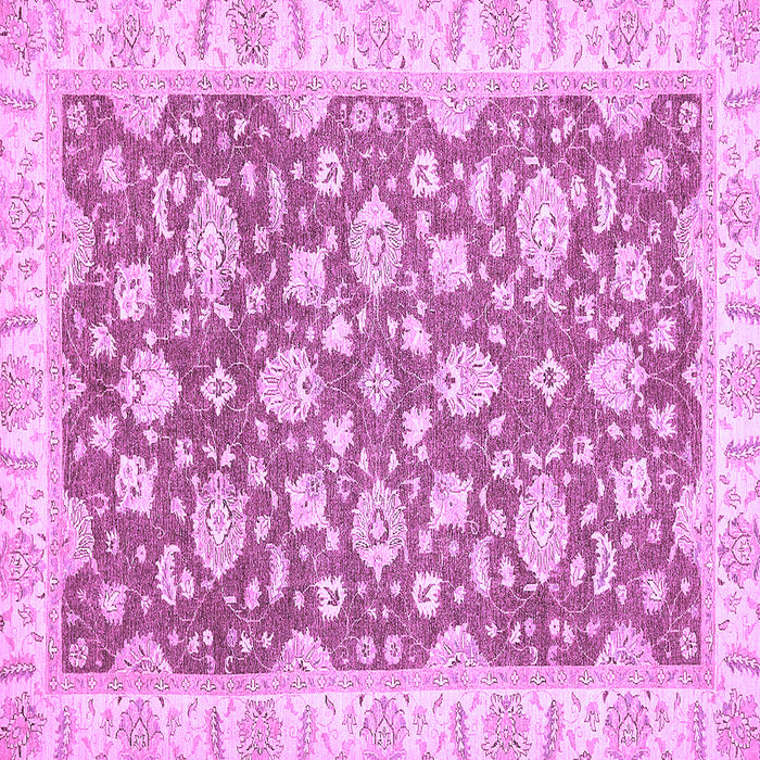 Square Oriental Purple Traditional Rug, abs484pur
