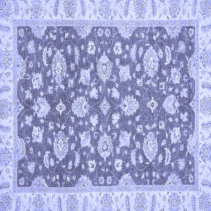 Square Oriental Blue Traditional Rug, abs484blu