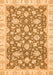 Machine Washable Oriental Orange Traditional Area Rugs, wshabs484org