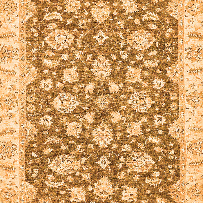 Machine Washable Oriental Orange Traditional Area Rugs, wshabs484org