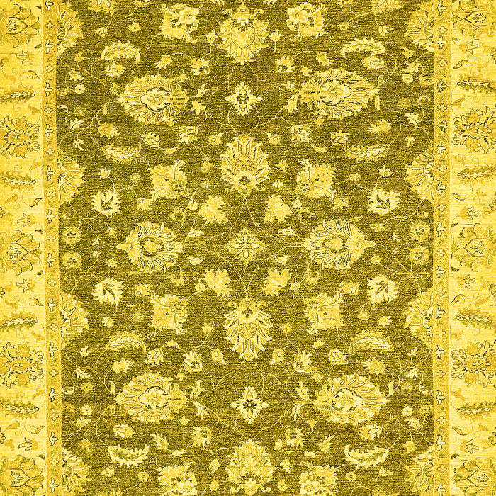 Oriental Yellow Traditional Rug, abs484yw