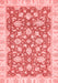 Oriental Red Traditional Area Rugs