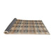 Sideview of Abstract Brown Modern Rug, abs4850