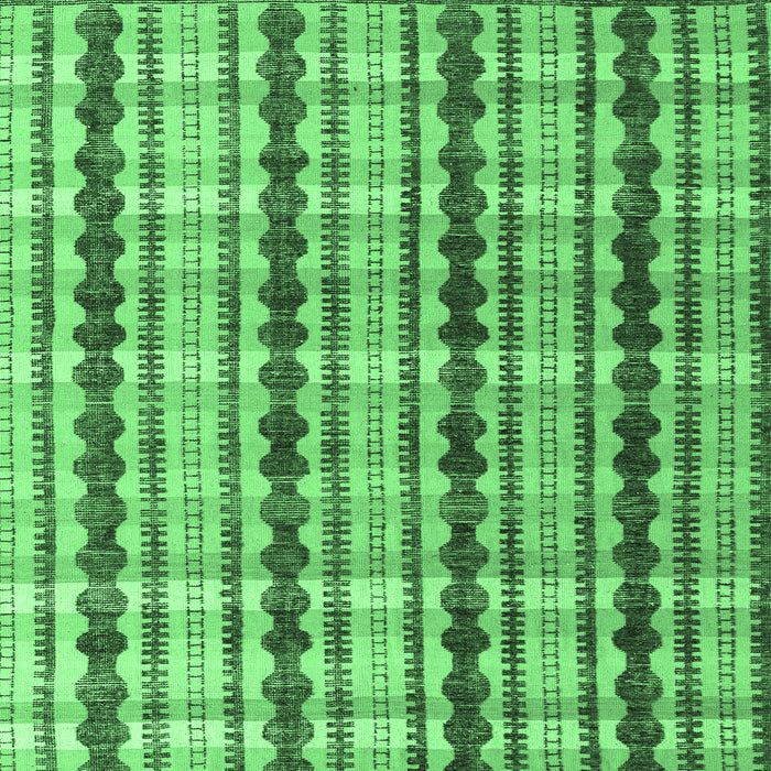 Square Abstract Emerald Green Modern Rug, abs4850emgrn