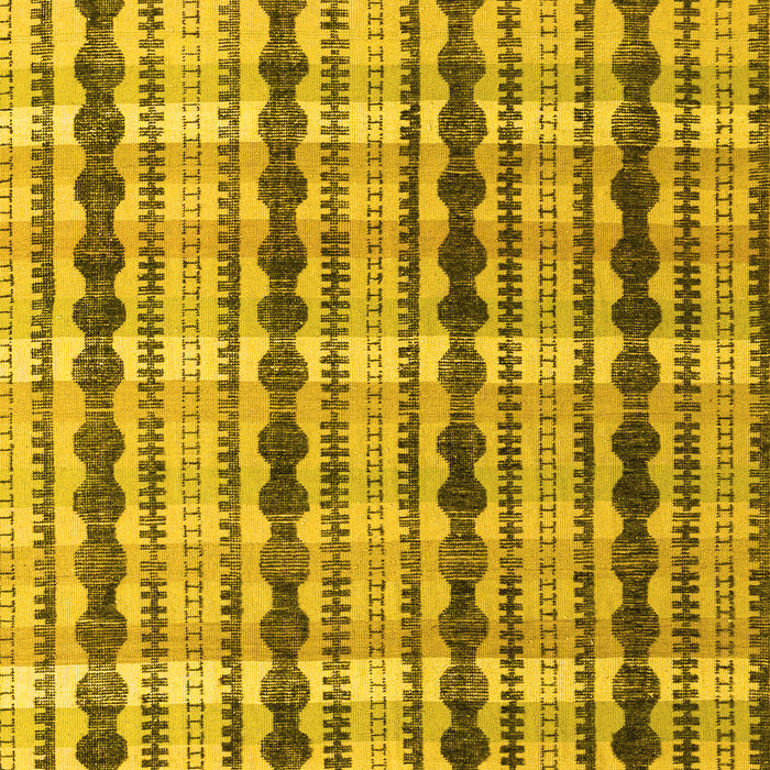 Machine Washable Abstract Yellow Modern Rug, wshabs4850yw