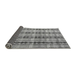 Sideview of Abstract Gray Modern Rug, abs4850gry