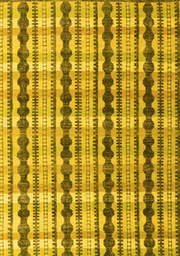 Abstract Yellow Modern Rug, abs4850yw