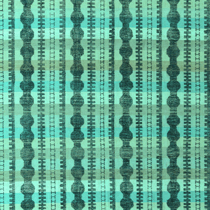 Machine Washable Abstract Turquoise Modern Area Rugs, wshabs4850turq