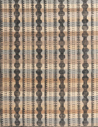 Machine Washable Abstract Brown Rug, wshabs4850