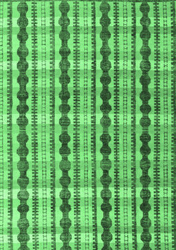 Abstract Emerald Green Modern Rug, abs4850emgrn