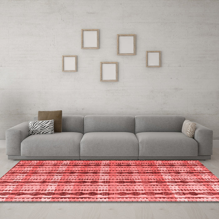 Modern Red Washable Rugs