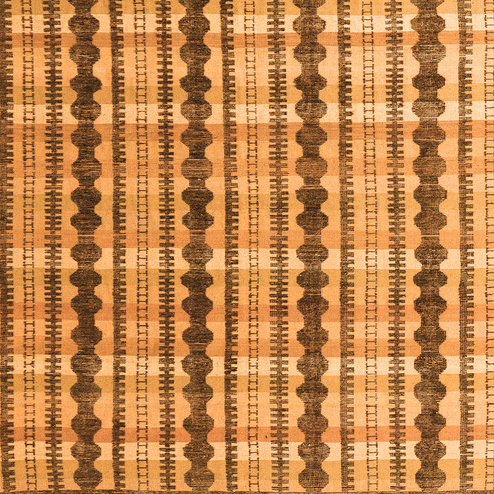 Square Machine Washable Abstract Orange Modern Area Rugs, wshabs4850org