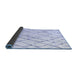 Sideview of Solid Blue Modern Rug, abs4851blu