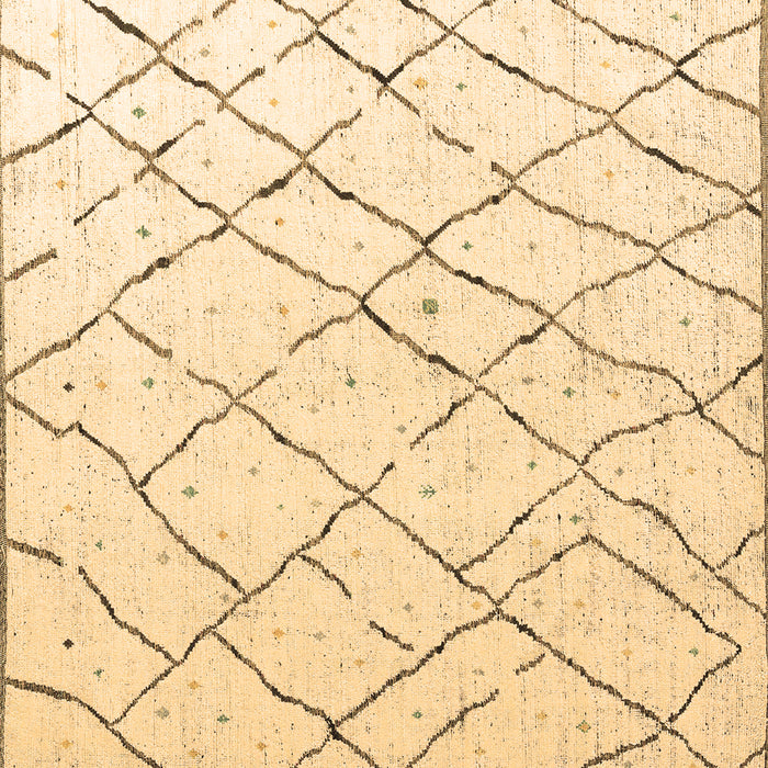 Square Solid Brown Modern Rug, abs4851brn