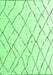 Machine Washable Solid Emerald Green Modern Area Rugs, wshabs4851emgrn