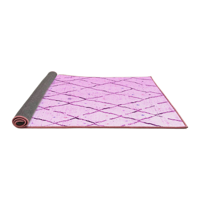 Sideview of Solid Pink Modern Rug, abs4851pnk