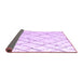 Sideview of Solid Purple Modern Rug, abs4851pur