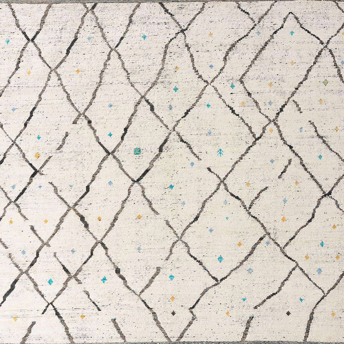 Square Abstract Silver Pink Solid Rug, abs4851