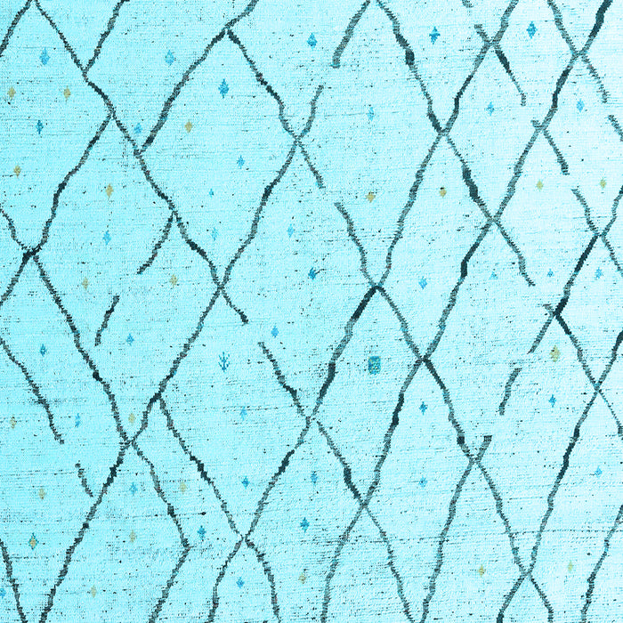 Machine Washable Solid Light Blue Modern Rug, wshabs4851lblu