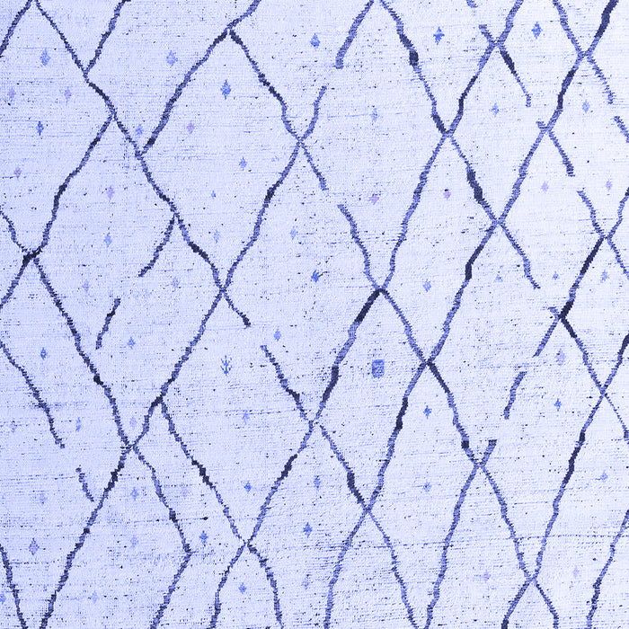 Machine Washable Solid Blue Modern Rug, wshabs4851blu