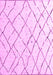 Machine Washable Solid Pink Modern Rug, wshabs4851pnk