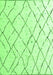 Machine Washable Solid Green Modern Area Rugs, wshabs4851grn