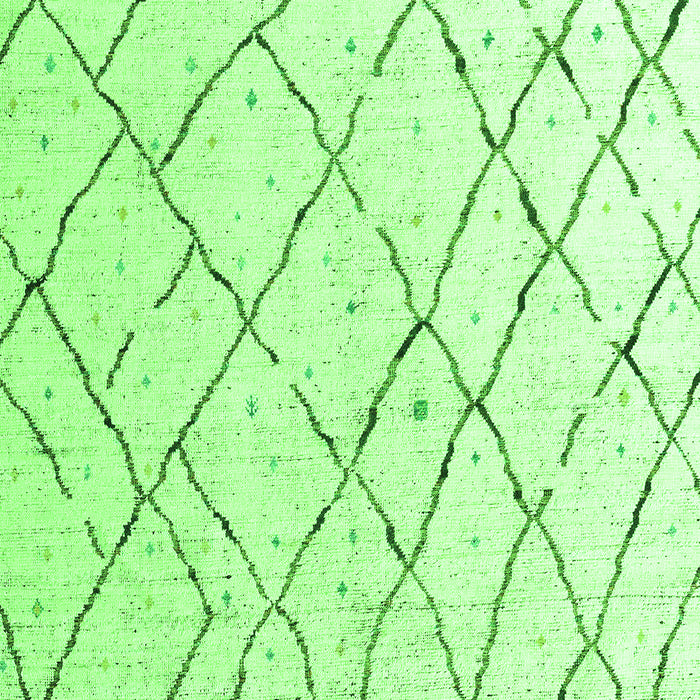 Machine Washable Solid Green Modern Area Rugs, wshabs4851grn