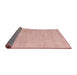 Sideview of Abstract Light Coral Pink Modern Rug, abs4852