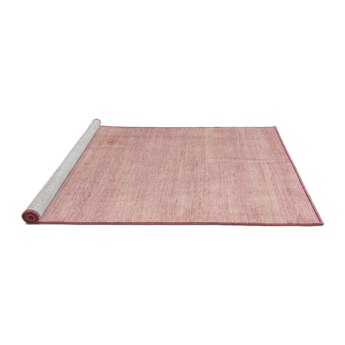 Sideview of Machine Washable Abstract Light Coral Pink Rug, wshabs4852