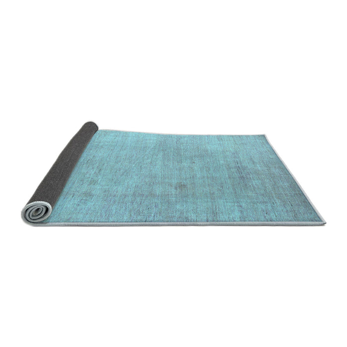 Sideview of Abstract Light Blue Modern Rug, abs4852lblu